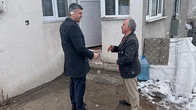 Diyadin'de hane ziyareti: Sosyal destekle inşa edilen konutta inceleme