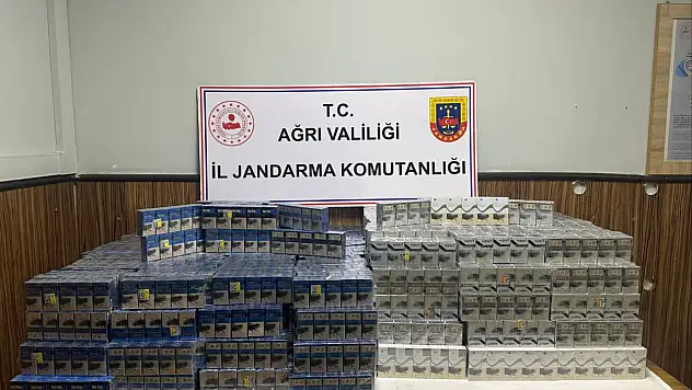 Diyadin'de kaçak sigara operasyonunda 8 bin 290 paket ele geçirildi