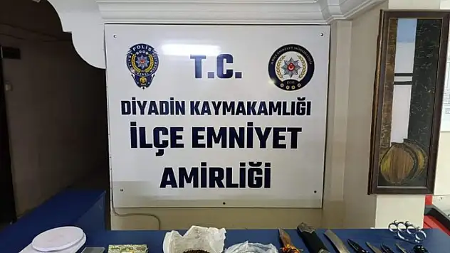 Diyadin'de narkotik operasyonu!