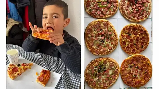 Diyadin'de öğrencilerin pizza etkinliği renkli anlara sahne oldu
