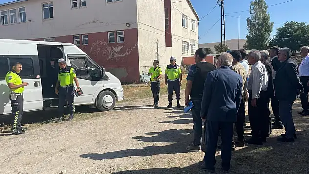 Diyadin'de okul servis araçlarına yönelik denetim yapıldı
