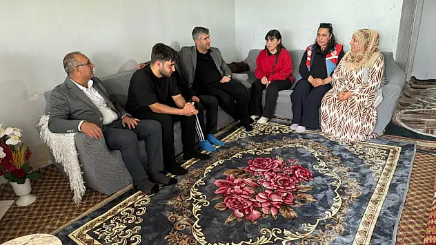 Diyadin Kaymakamı Furkan Korkusuz'dan aile ziyareti
