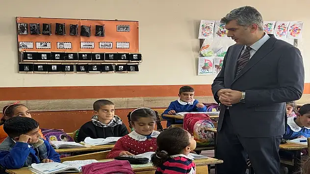 Diyadin Kaymakamı Korkusuz'dan okullara ara tatil sonrası ziyaret