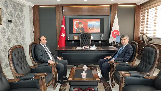 Diyadin Kaymakamı Korkusuz'dan İl Müftüsü İlhan'a ziyaret