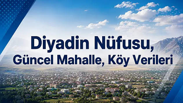 Diyadin Nüfusu, Güncel Mahalle, Köy Verileri