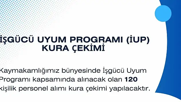 Doğubayazıt'ta 120 kişilik istihdam için kura çekimi yapılacak!