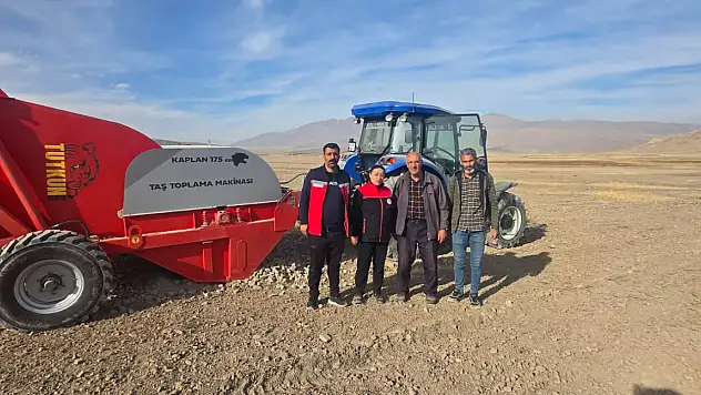 Doğubayazıt'ta DAP Projesi makinesi sahada test edildi