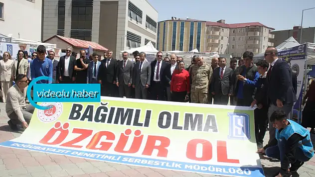 Doğubayazıt'ta kurumlar bağımlılığa karşı güç birliği yaptı
