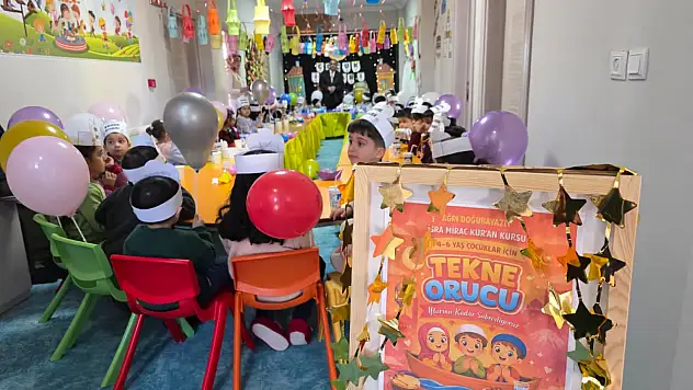 Doğubayazıt'ta miniklerin ilk oruç sevincine müftülük ortak oldu