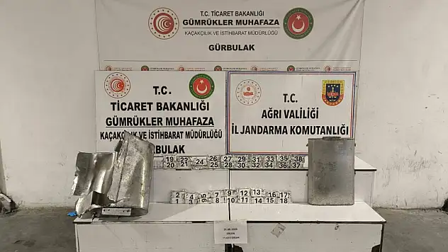 Doğubayazıt'ta tırın deposuna gizlenmiş eroin ele geçirildi