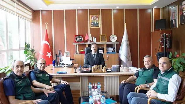 DSİ Yetkilileri Erzurum'da 82. Şube Müdürü Ragıp Taner Yılmaz'ı Ziyaret Etti