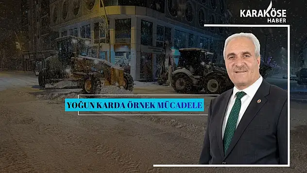 Eleşkirt Belediyesi yoğun karla mücadelede dikkat çekti