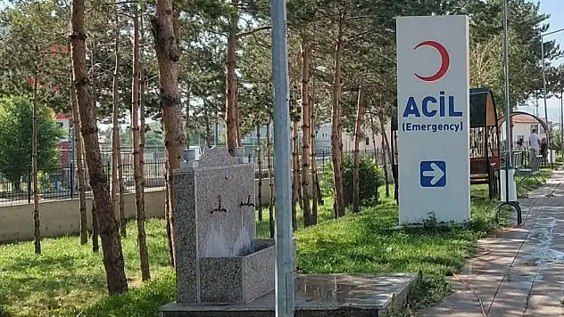 Eleşkirt Devlet Hastanesi'nin bahçesi yenilendi