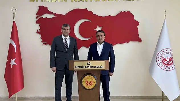 Eleşkirt Kaymakamı Saygılı'dan Kaymakam Korkusuz'a nezaket ziyareti