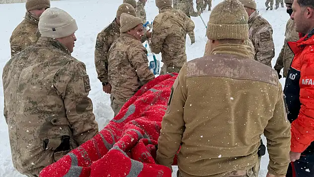 Eleşkirt'te Jandarma personeline çığ tatbikatı eğitimi verildi
