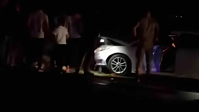 Erciş'te otomobil koyun sürüsüne çarptı, 8 koyun telef oldu