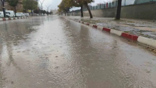 Erciş'te yağmur yağışı etkili oldu