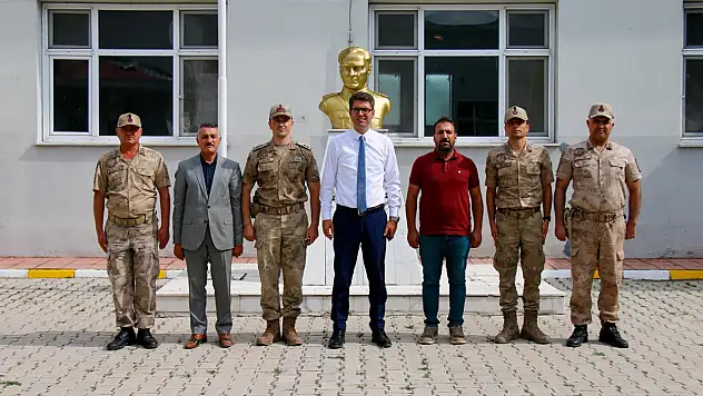 Erciyes Kaymakamı Karaloğlu, Altındere Jandarma Karakolu'nda güvenlik iş birliğini güçlendirdi