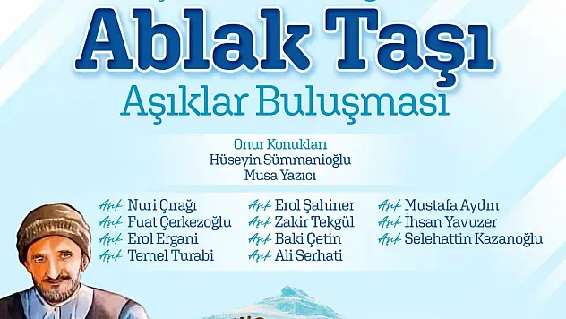 Erzurum'da Aşık Geleneği 'Ablak Taşı Aşıklar Buluşması' ile Yaşatılıyor