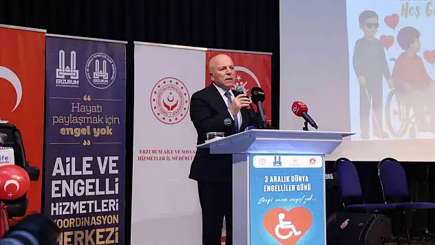 Erzurum'da Engelliler Günü'nde toplumsal duyarlılığa dikkat çekildi