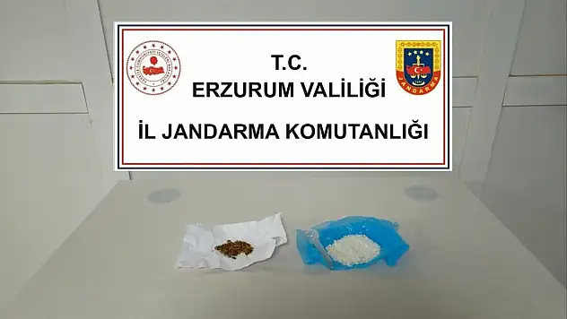 Erzurum'da jandarma operasyonları: 1.2 kg bonzai ve 35 gram metamfetamin ele geçirildi