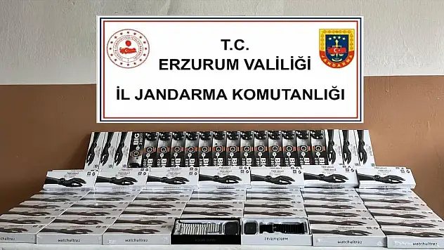 Erzurum'da Kaçak Akıllı Saat Operasyonu: 115 Adet Ele Geçirildi