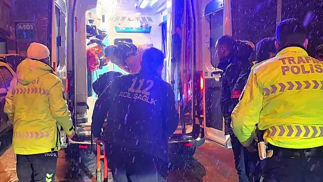 Erzurum'da kar kazaya neden oldu