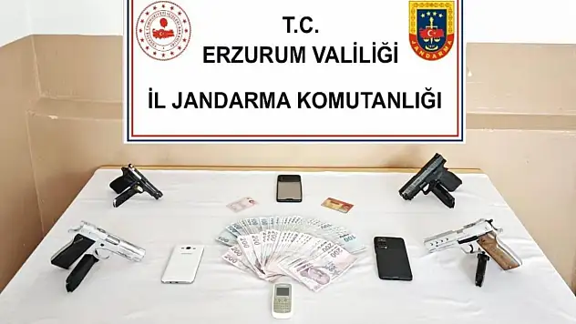 Erzurum'da silah ve yasa dışı malzemeler ele geçirildi