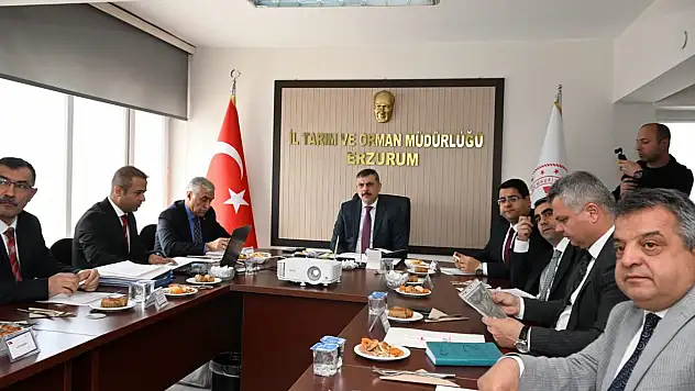 Erzurum'da Toprak Koruma Kurulu Toplantısı Gerçekleştirildi