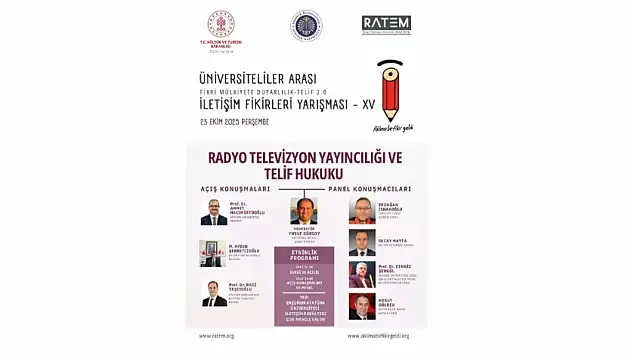 Erzurum'da üniversiteler arası telif bilinci yarışı başlıyor, ödüller dağıtılacak!
