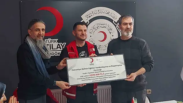 Erzurumlu hanımlardan Gazze'ye umut eli