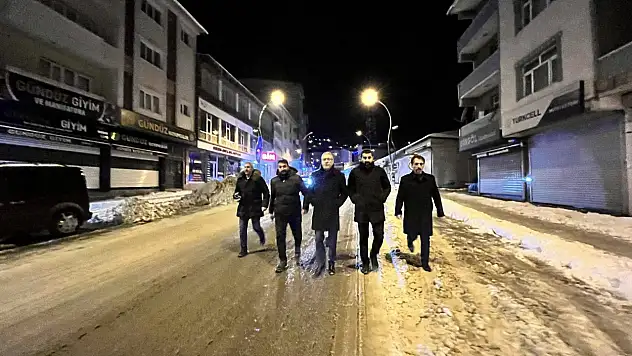 Eşbaşkan Söylemez, Karla Mücadele Çalışmalarını Yerinde İnceledi