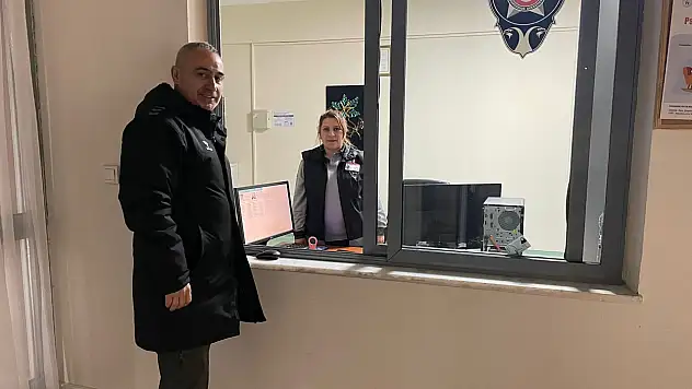 Gece Nöbetindeki Güvenlik Personeline Ziyaret