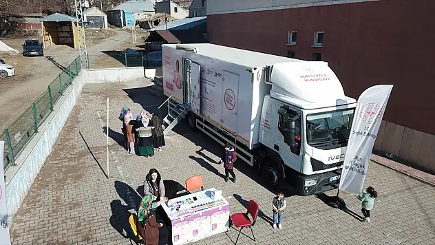 Gezici tarama aracıyla Ağrı köylerinde ücretsiz kanser taraması yapılıyor