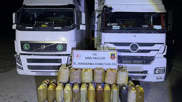 Gürbulak'ta TIR'da 600 litre kaçak akaryakıt ele geçirildi