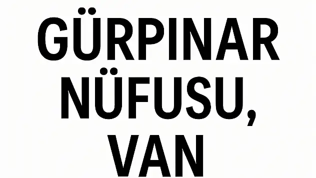 Gürpınar İlçesi Nüfusu Van ve Mahalle Bazlı Demografik Yapı