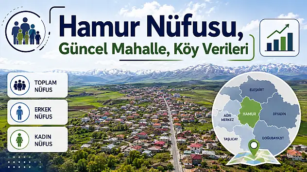 Hamur Nüfusu, Güncel Mahalle, Köy Verileri