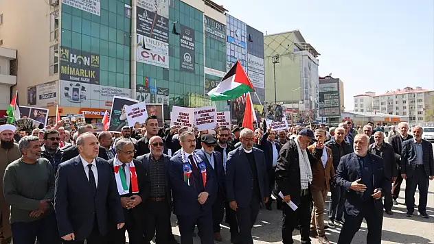 Iğdır'da Gazze için yürüdüler