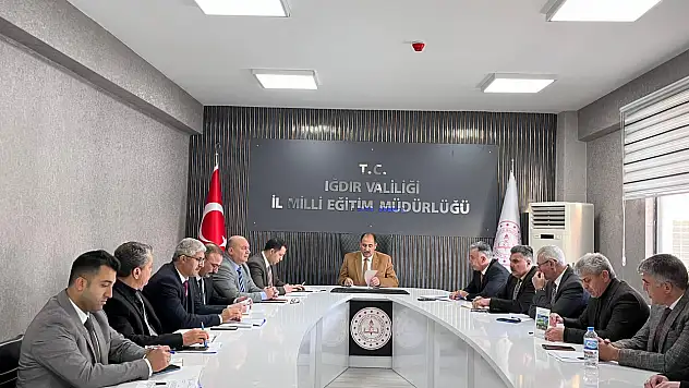 Iğdır'da İlçe Millî Eğitim Müdürleri Kurulu Toplantısı Gerçekleştirildi
