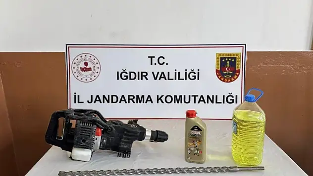 Iğdır'da izinsiz kazı operasyonu