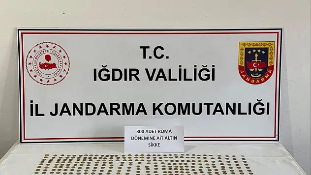 Iğdır'da tarihi eser kaçakçılığı operasyonu: 300 altın sikke ele geçirildi