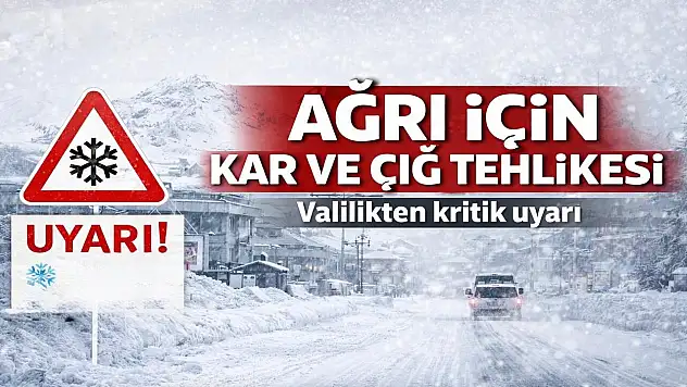 Kar yağışı ve buzlanmaya karşı dikkat çağrısı!