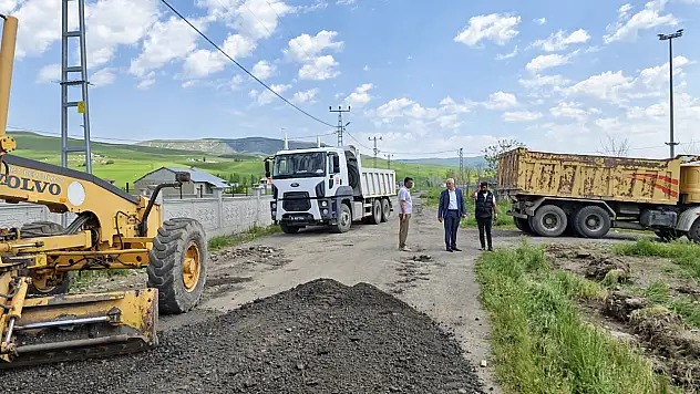 Karacan Köyü Kuşkaya Mezrası yolunda çalışmalar sürüyor