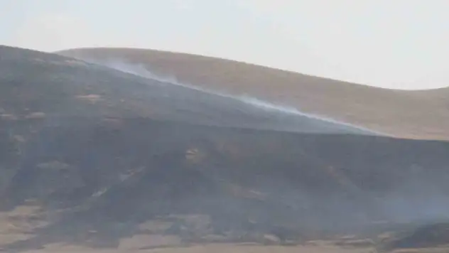 Kars'ta Tarım Arazilerinde Büyüyen Anız Yangını Zarar Verdi