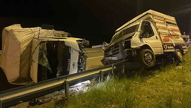 Kars'taki kazada 3 yaralı, 1 büyükbaş hayvan telef oldu