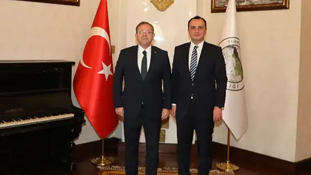 Kars Valisi Polat, Yeni Görevine Atanan Susuz Kaymakamı Halis Hacıismailoğlu'nu Kabul Etti