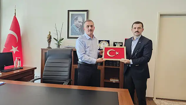 Kaymakam Ahmet Coşkun Ankara Vali Yardımcısı Cem Afşin Akbay'ı ziyaret etti