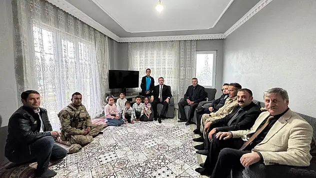 Kaymakam Bakan'dan Şehit Ailelerine Ziyaret