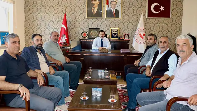 Kaymakam Coşkun Yeni Parti Tutak teşkilatını kabul etti