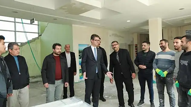 Kaymakam Karaloğlu'ndan Erciş Öğretmenevi'nde İnceleme
